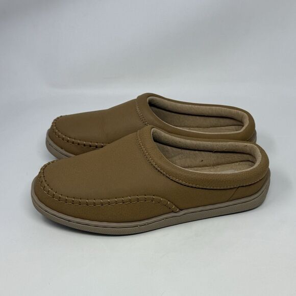 My Pillow Slippers Mules Womens 7 Tan Brown Jersey Lined Moccasins Comfort Shoes - Picture 4 of 15